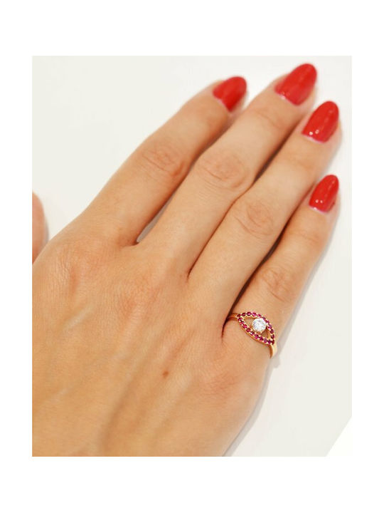 Soledor Damen Ring mit Zirkonia Vergoldet