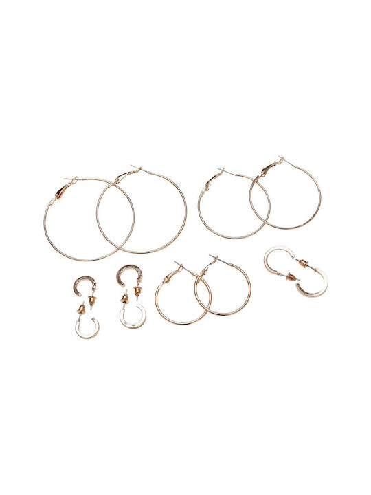 Urban Classics Earrings Hoops made of Steel Gold Plated