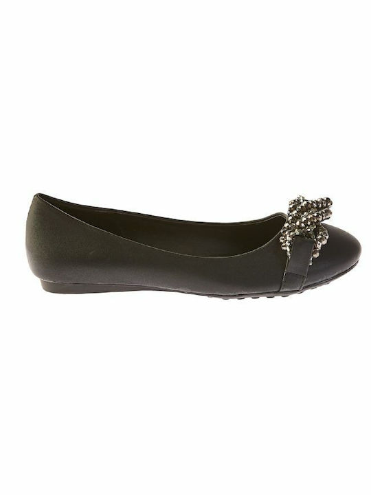 Elenross Synthetic Leather Ballerinas Black