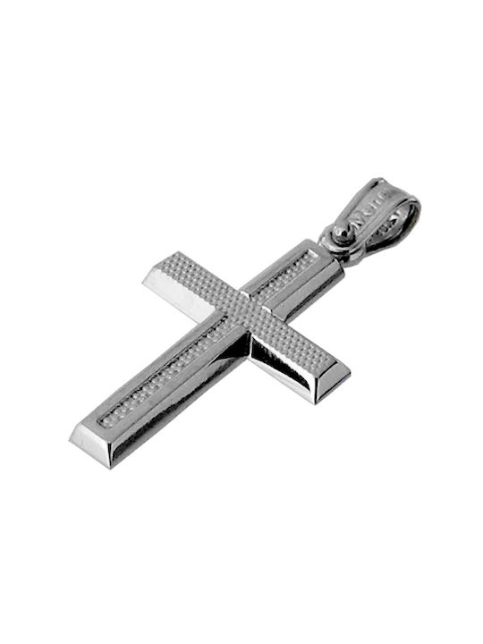 Xrisokosmima Men's White Gold Cross 14K