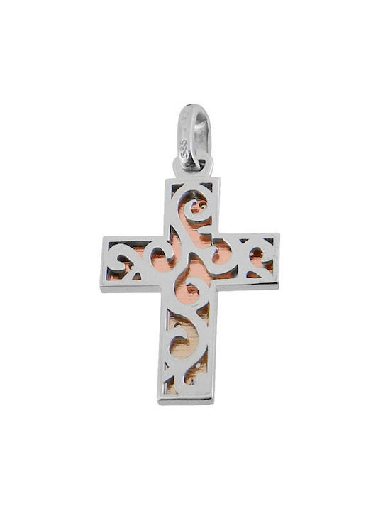 Women's Rose Gold Plated Cross with Chain