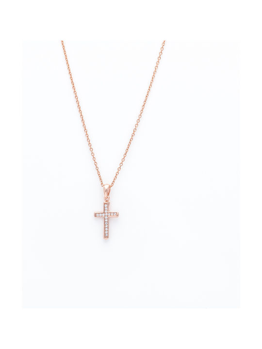 Cross from Gold Plated Silver with Chain