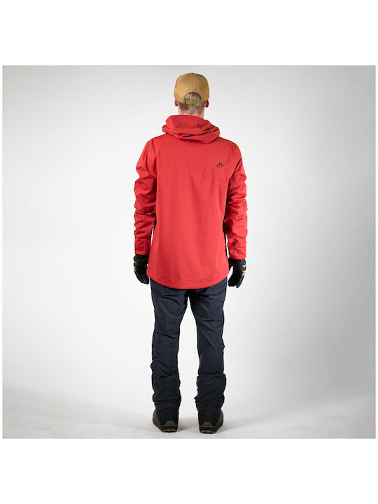 Jones Men's Winter Jacket Waterproof Red