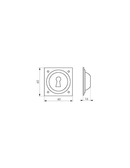 Thirard Rosette - Door Escutcheon Gold