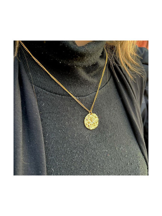 Amor Amor Necklace Zodiac Sign from Gold Plated Steel with Zircon