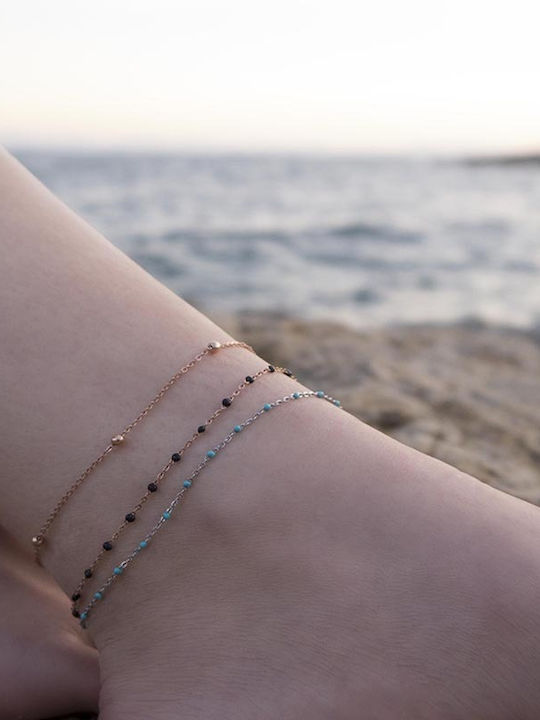 Theodora's Jewellery Bracelet Anklet Chain made of Steel Gold Plated