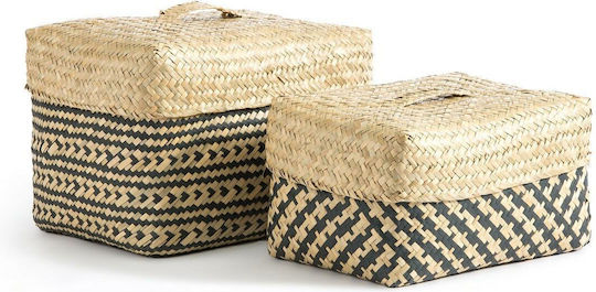 La Redoute Interieurs Wicker Decorative Baskets Set 2pcs