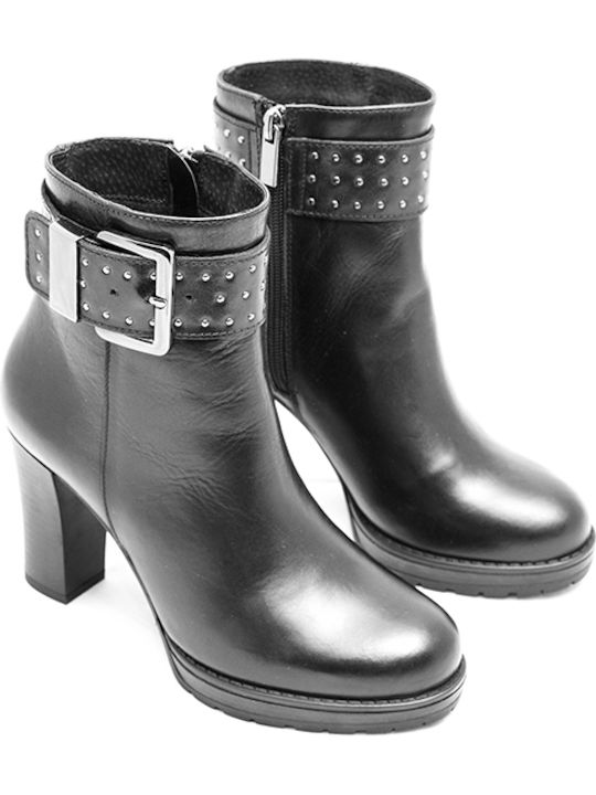 Leon Women's Leather Boots Black