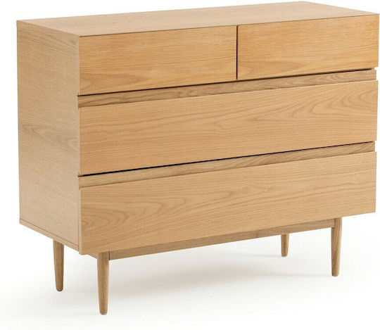 Comoda pentru Dormitor Lemnoasă cu 4 sertare 45x45x80buc