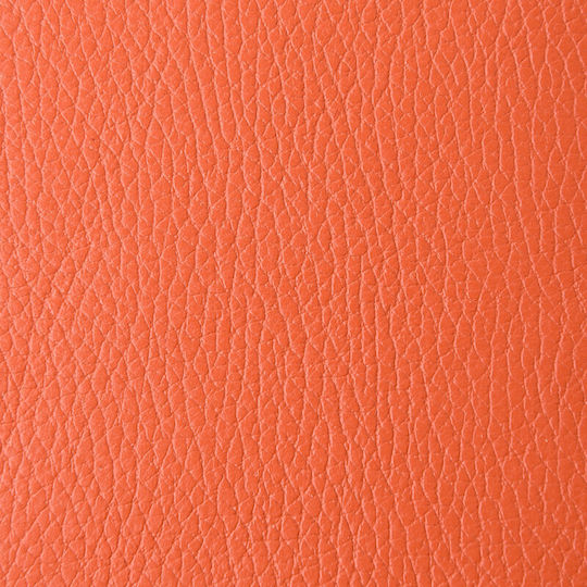 Leder Federmäppchen in Orange Farbe 9x9cm 1 Stück