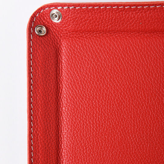 Leather Pencil Case in Red Color 1 Piece