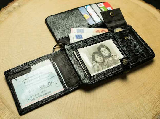 Original Kavatza Leather Tobacco Pouch With Magnetic Clasp Black