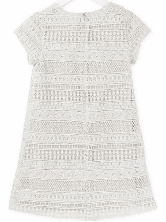 Kids Dress Short Sleeve with Accessories White