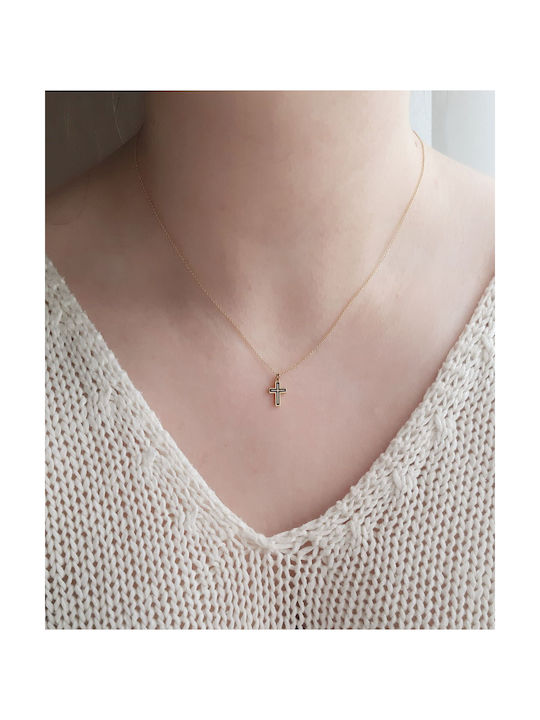 Gold Cross 14K with Chain