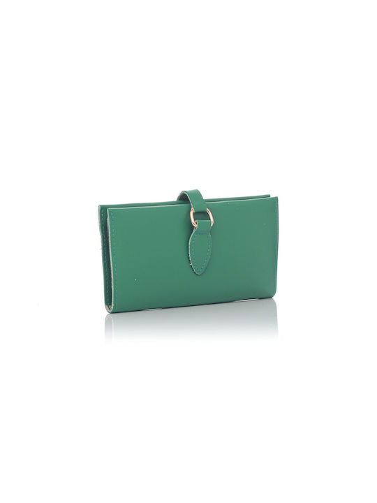 David Polo Large Women's Wallet Coins Green