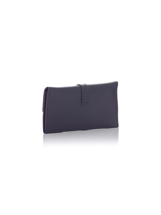 David Polo Large Women's Wallet Coins Black