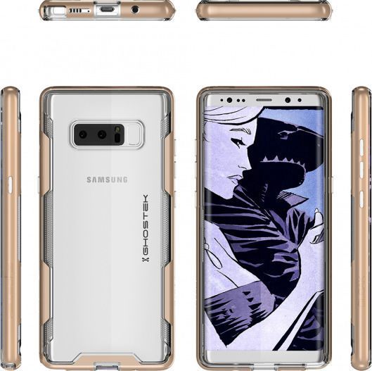 Ghostek Cloak 3 Slim Back Cover Silicone Gold (Galaxy Note 8)