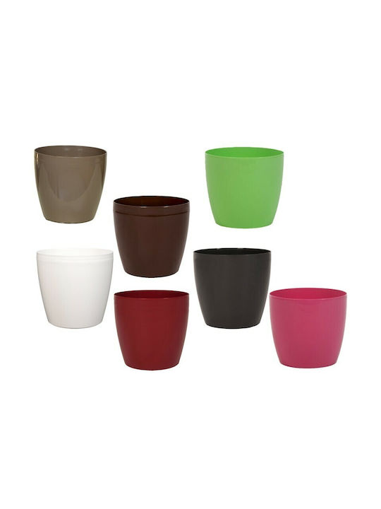 Miltoplast Greek Pot Plastic Fuchsia 18x18x17cm.