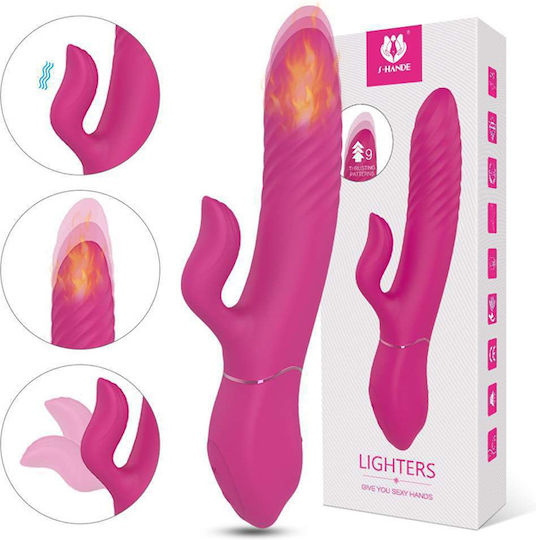 La Lolita Amsterdam Lighter 9 Ταχύτητες Δόνησης Δονητής Rabbit 21.4cm Ροζ