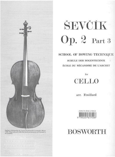 Bosworth Edition Sevcik Opus 2 Part 3 für Cello