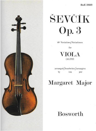 Bosworth Edition Sevcik - 40 Variations Opus 3 Μέθοδος Εκμάθησης για Βιολί