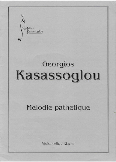 Kasassoglou - Melodie Pathetique Sheet Music for Cello