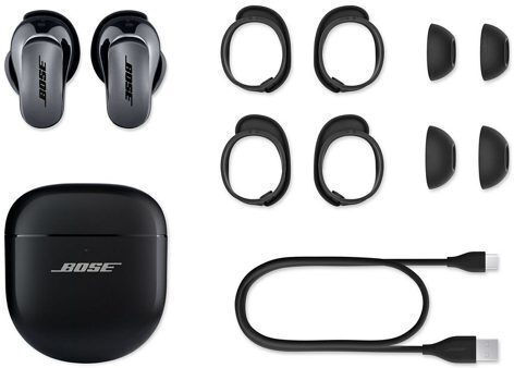 Bose QuietComfort Ultra Earbuds Bluetooth Handsfree Earphones with Sweat Resistance and Charging Case Black