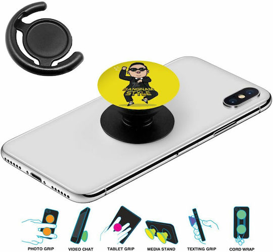 Koupakoupa Pop Socket for Mobile Phone Psy Gangnam Style Phone Holders Stand Yellow