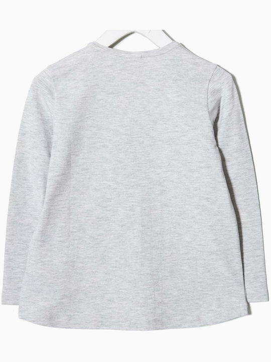 Zippy Kids Blouse Long Sleeve Gray Longsleeve