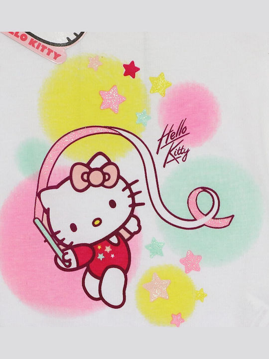 Παιδική Μπλούζα Κοντομάνικη Λευκή Hello Kitty