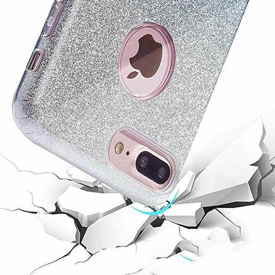 Forcell Back Cover Σιλικόνης Ασημί (Huawei Y6 2018)