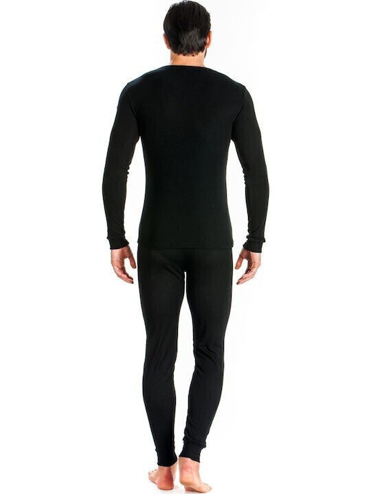 Prestige Herren Thermo Langarmshirt Schwarz