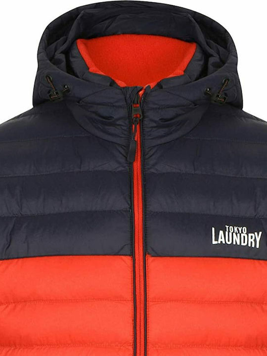 Tokyo Laundry Men's Winter Puffer Jacket Red