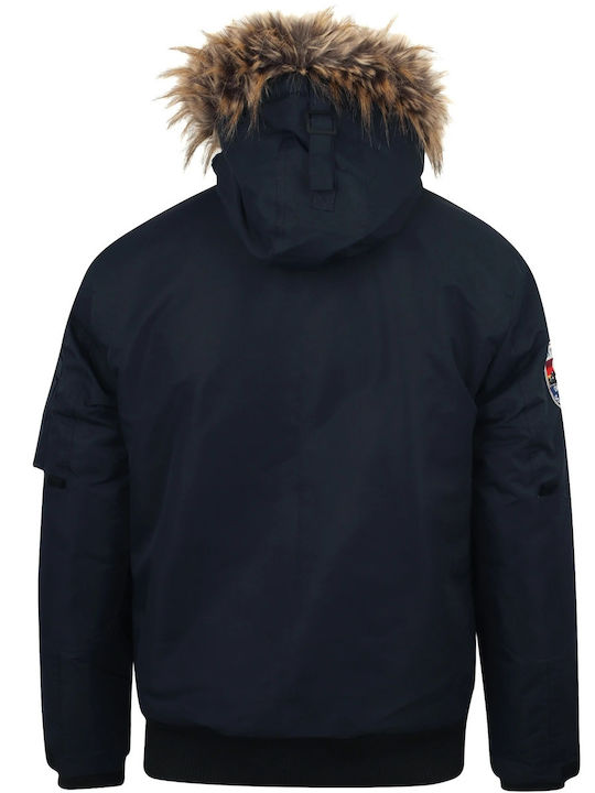 Tokyo Laundry Men's Winter Jacket Navy Blue