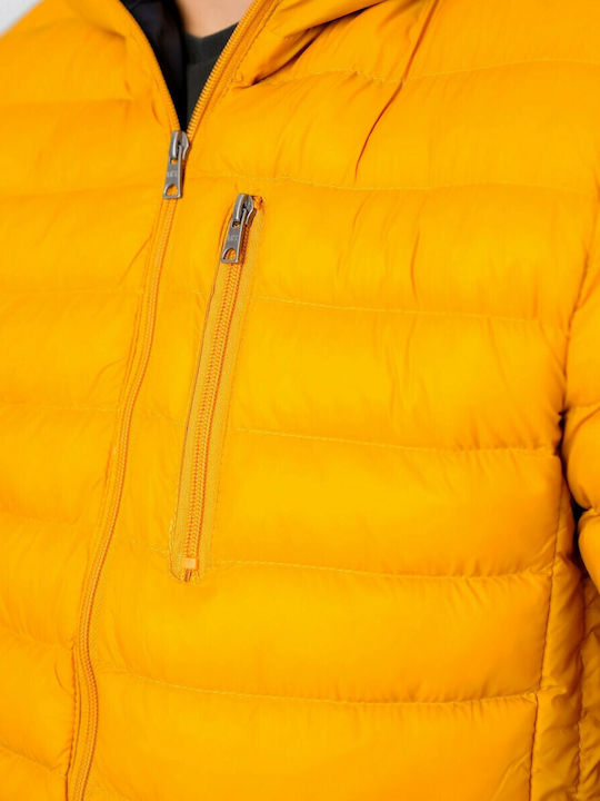 Tokyo Laundry Men's Puffer Jacket Orange