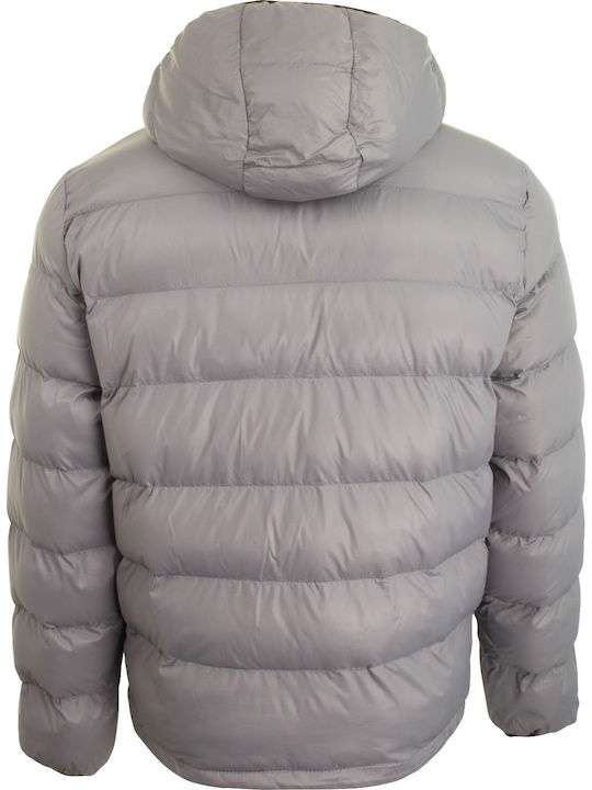 Tokyo Laundry Men's Winter Puffer Jacket Gray