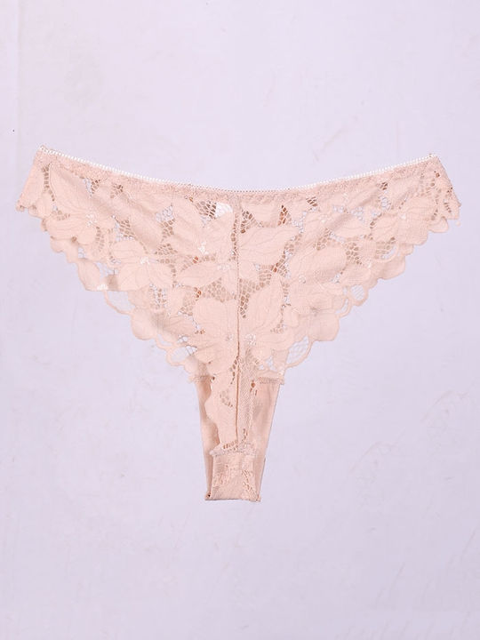 Hana Damen Brasilien mit Spitze Beige