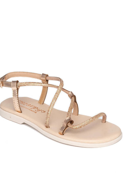 Stathatos shoes Kinder Sandalen Gold