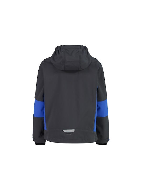 CMP Waterproof Boys Sports Jacket Blue with Ηood