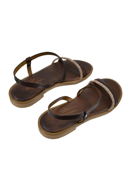 Sandale Casual Damă de Piele Maro