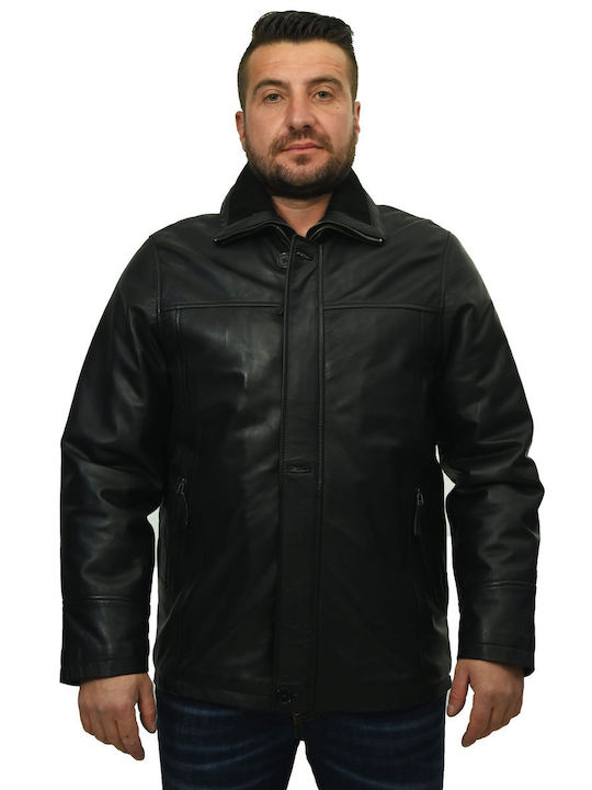 Leatherland Herren Jacke Leder Schwarz