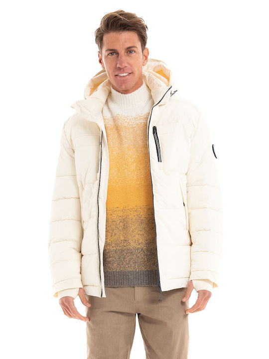 Dstrezzed Men's Winter Jacket White