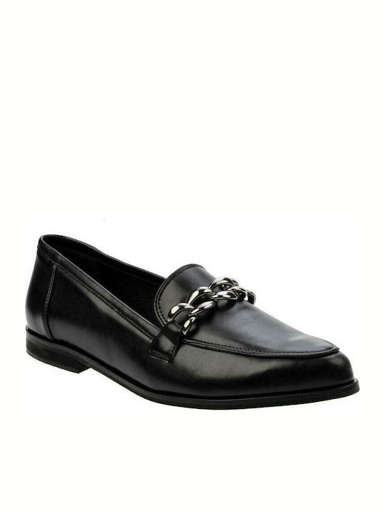 Stefania Women's Loafers in Black Color