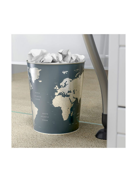 Balvi Metal Office Waste Bin 22x22x26cm