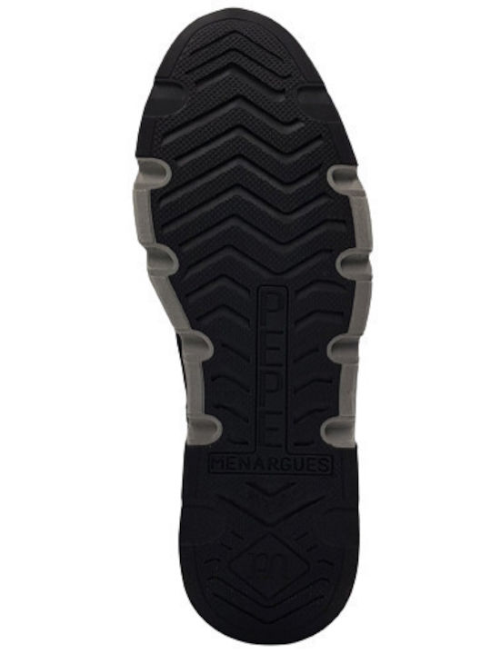 Leder Stiefeletten Damen Schwarz