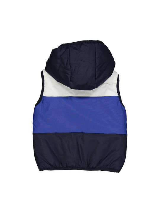 Birba Trybeyond Waterproof Boys Sports Jacket Multicolour Sleeveless with Lining & Ηood