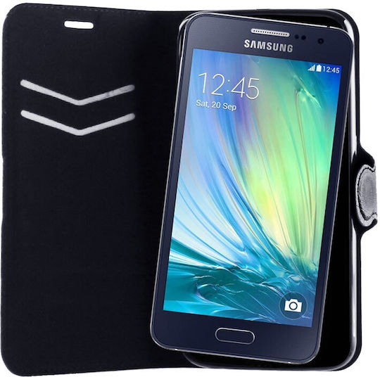 Volte-Tel Book Piele artificială Negru (Galaxy A3 2015)
