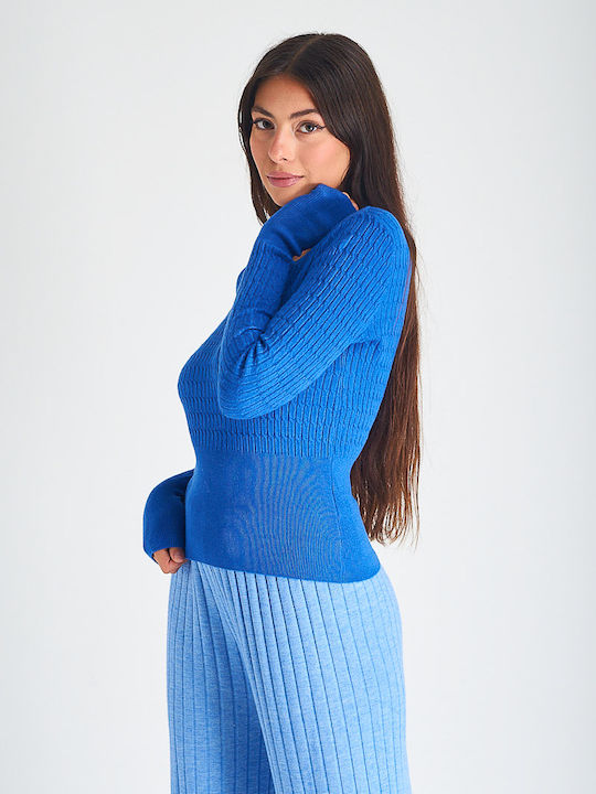 Beltipo Women's Blouse Long Sleeve Blue