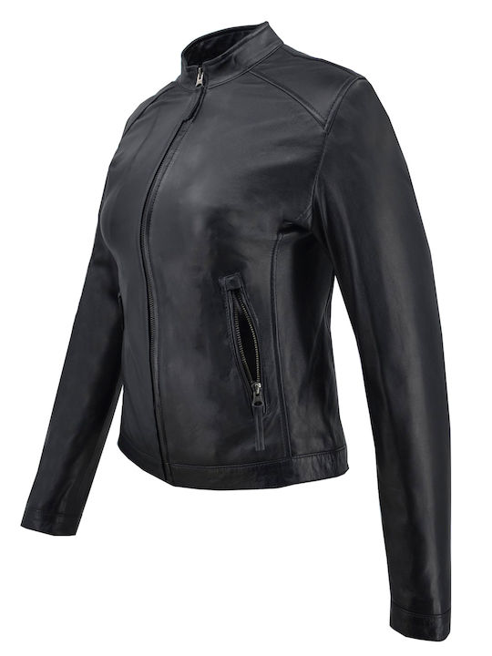 Damen Bikerjacke Schwarz