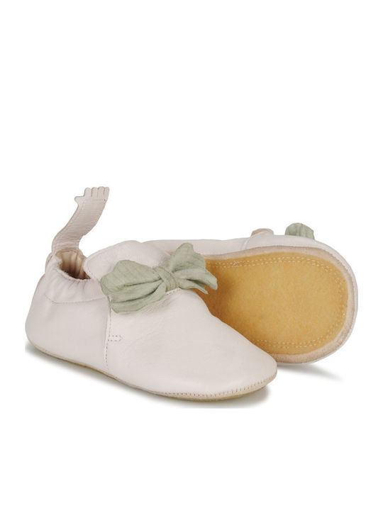 Easy Peasy Baby Hausschuhe Weiße Blublu Noeud